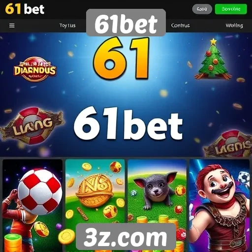 Variedade de jogos disponíveis na plataforma 61bet